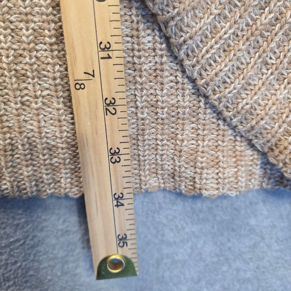 Apt 9 Open Knit Cardigan Sweater Womens Size 3X Beige Short Sleeve Plus Size - Picture 6 of 8